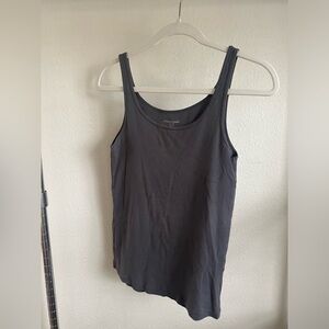 EILEEN FISHER Charcoal Gray Tank Top.